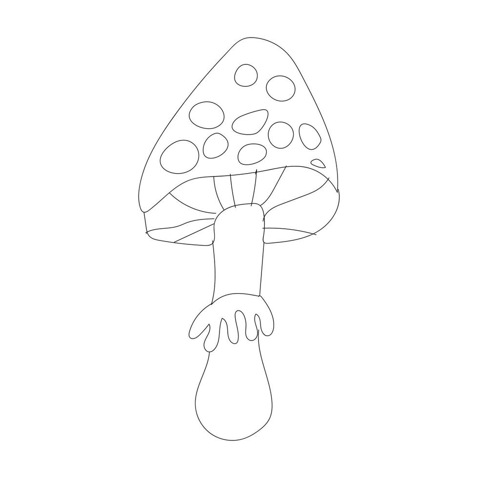 A Beautiful mushroom are too short vector