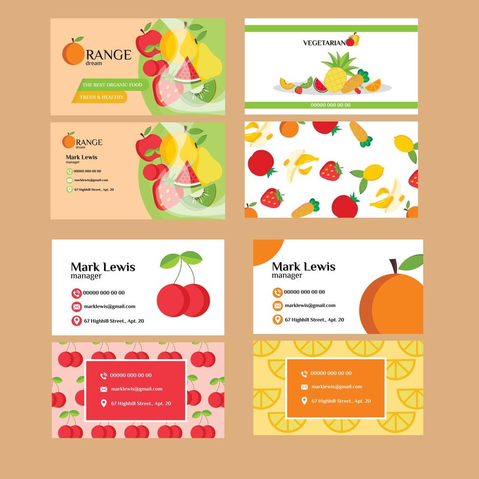 Modern business card. Vector design.