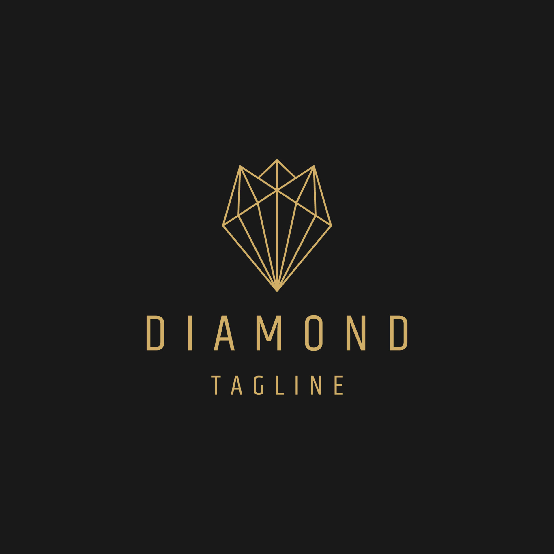 Luxury diamond line logo icon design template flat vector 8782676 ...