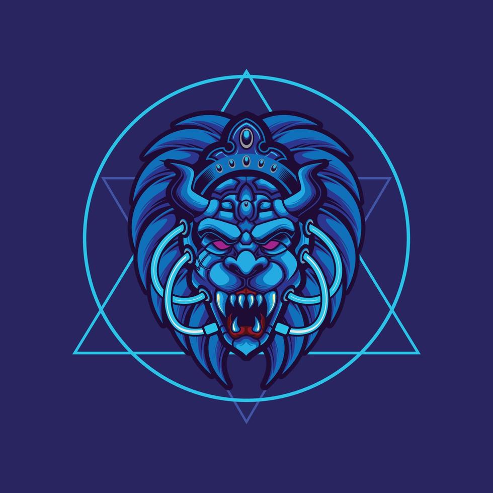 lion tribal vector