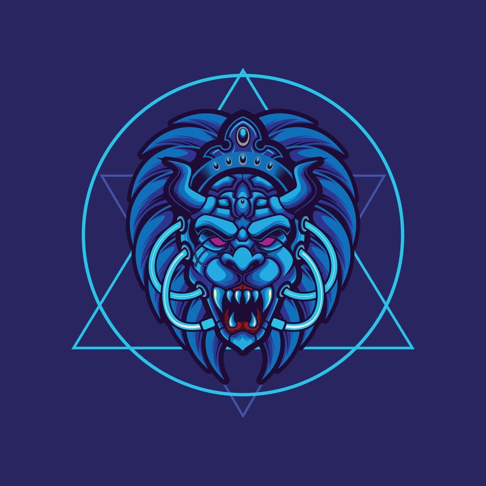 lion tribal vector