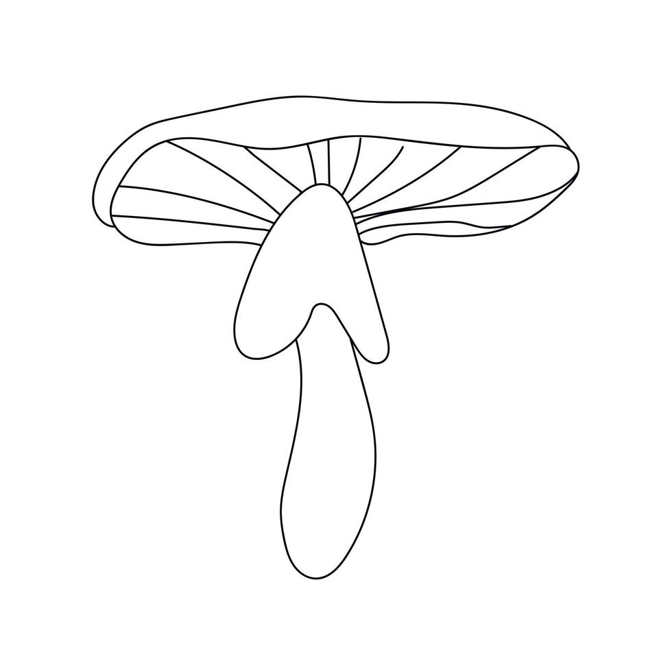 A Beautiful mushroom are too short vector