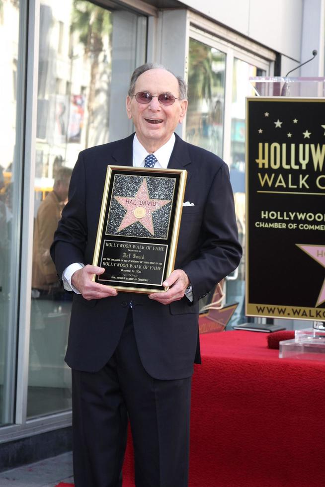 LOS ANGELES, OCT 14 -  Hal David at the Ceremony to Bestow a Star on the Hollywood Walk of Fame for Hal David at the Musicians Institute on October 14, 2011 in Los Angelees, CA photo
