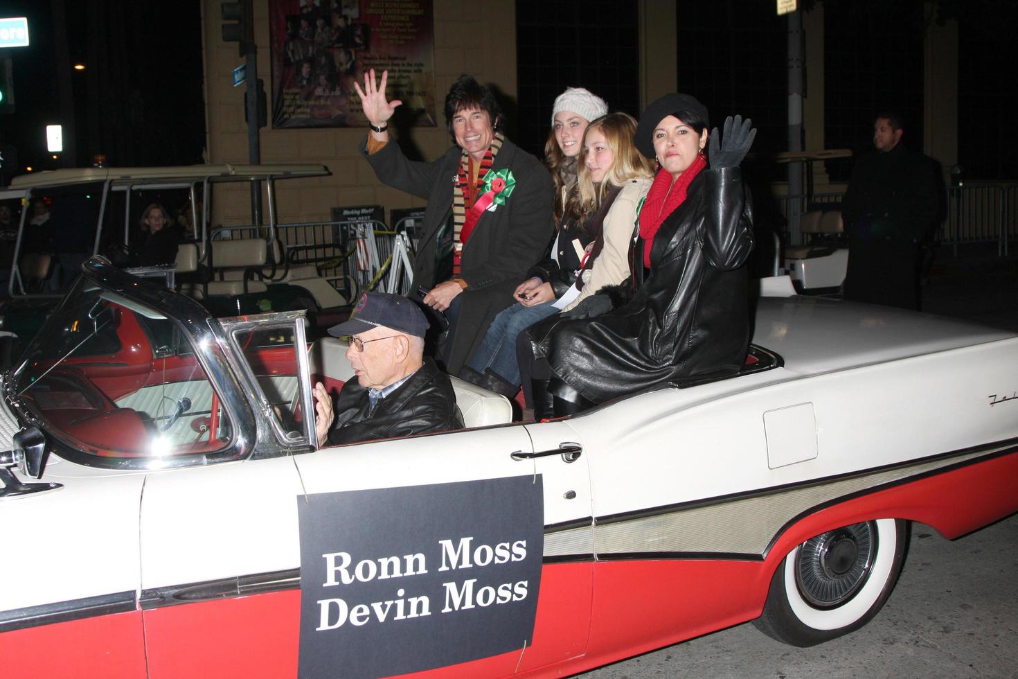 LOS ANGELES, NOV 28 -  Ronn Moss, Wife Devin, daughters arrives at the 2010 Hollywood Christmas Parade at Hollywood Boulevard on November 28, 2010 in Los Angeles, CA photo