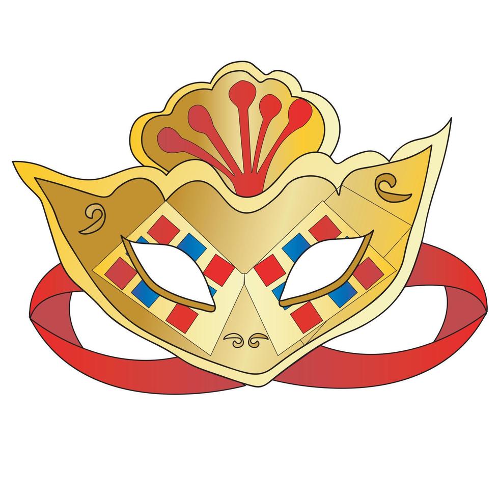 vector de máscara de carnaval