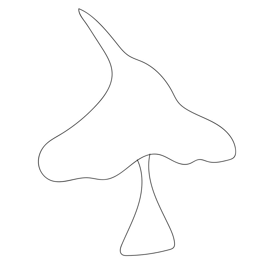 A Beautiful mushroom are too short vector