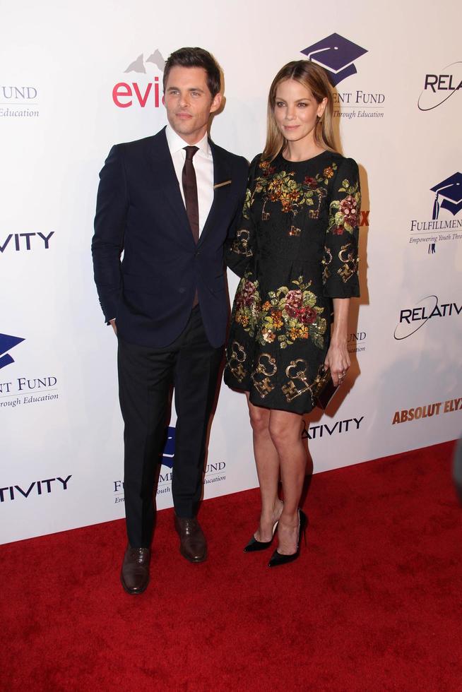 LOS ANGELES, OCT 14 -  James Marsden, Michelle Monaghan at the Fulfillment Fund Stars Benefit Gala 2014 at Beverly Hilton Hotel on October 14, 2014 in Beverly Hills, CA photo