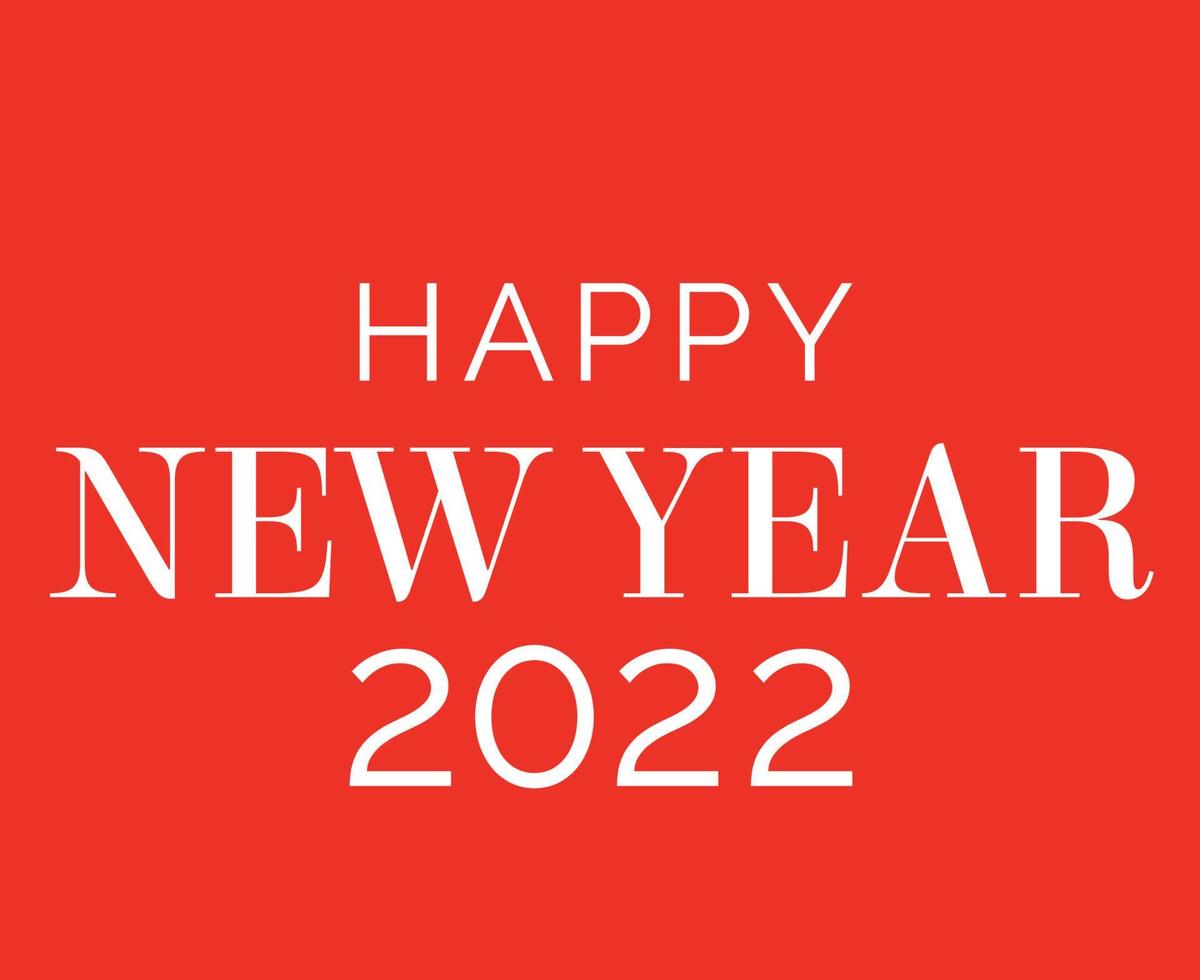 Happy New Year 2022 Abstract Design Vector Illustration