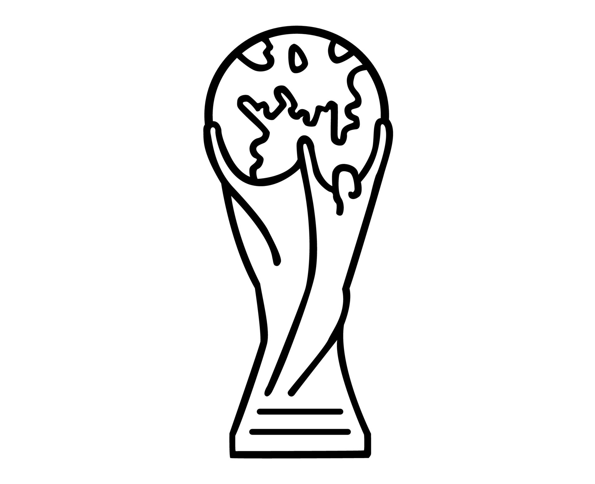 How to Draw The World Cup Trophy - YouTube