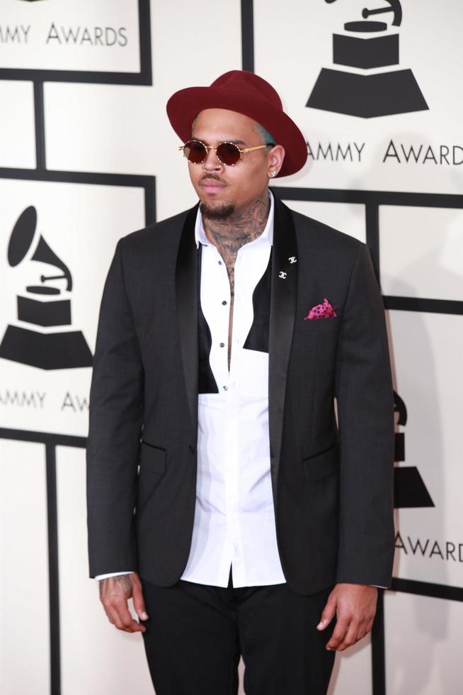 LOS ANGELES, FEB 8 -  Chris Brown at the 57th Annual GRAMMY Awards Arrivals at a Staples Center on February 8, 2015 in Los Angeles, CA photo