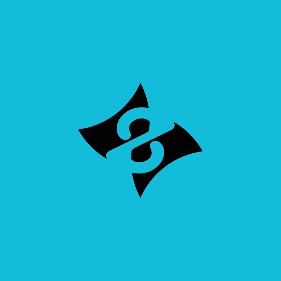 Creative black colour logo design vector