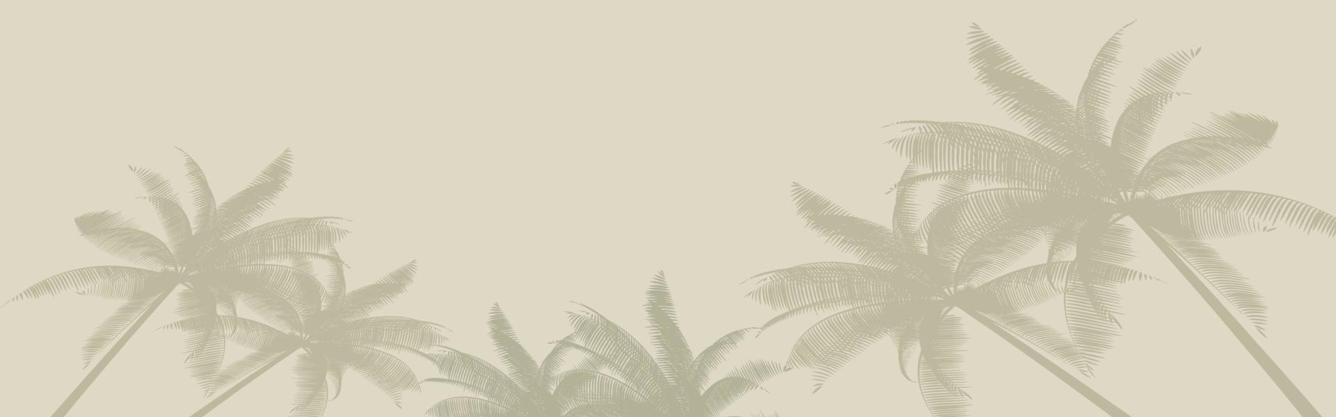 Vector shadow from tropical palm leaves. Workplace and relaxation on the beach