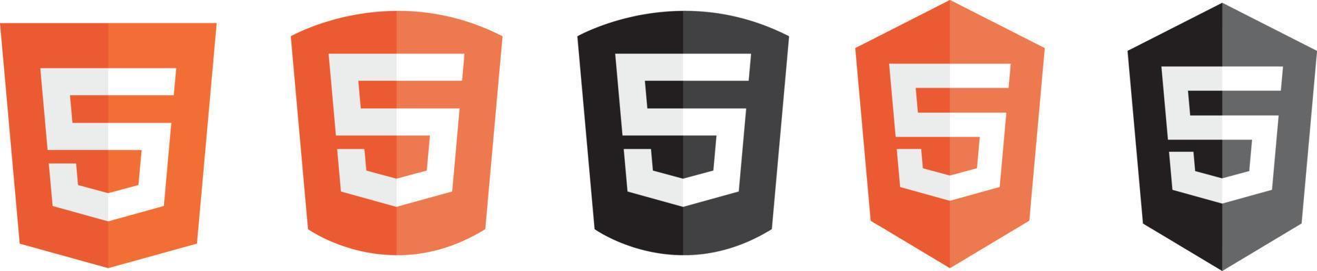 logo vector html 5 nodos bajos, alto rendimiento