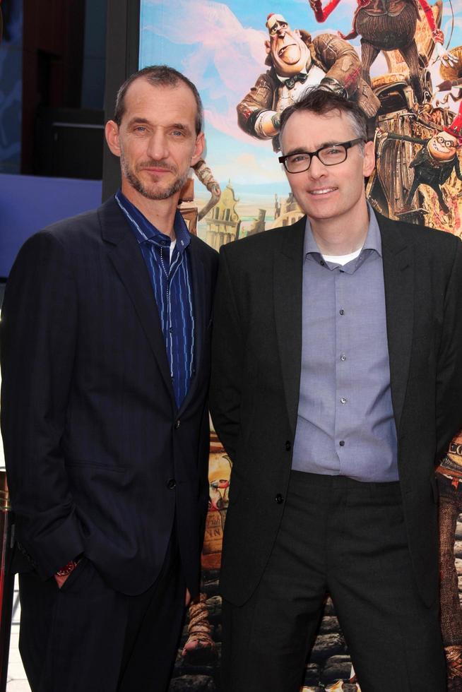 LOS ANGELES, SEP 21 -  Graham Annable, Anthony Stacchi at the The Boxtrolls Los Angeles Premiere at Universal City Walk on September 21, 2014 in Los Angeles, CA photo