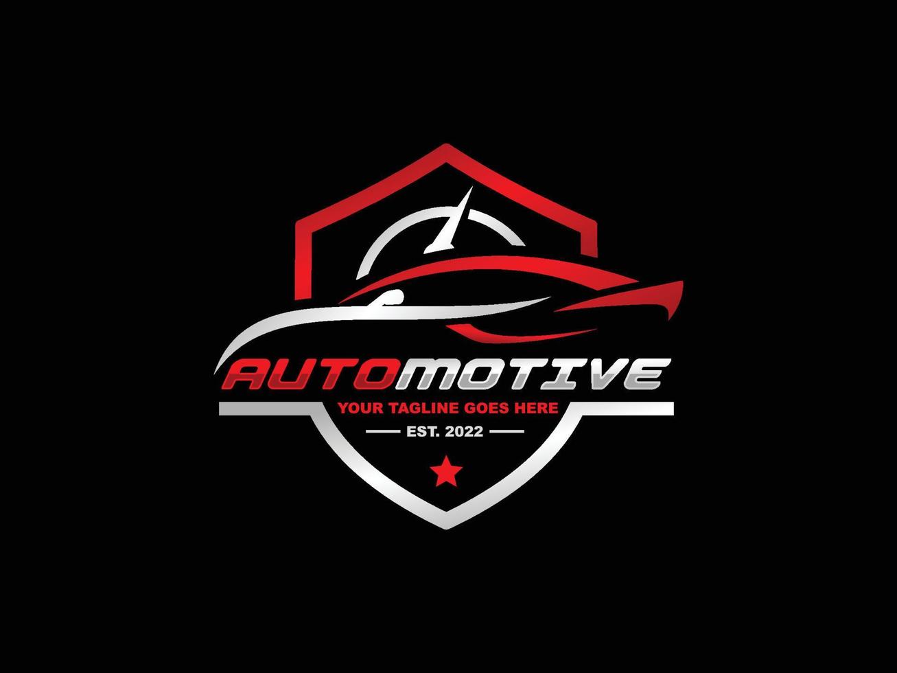 Ilustración de vector de diseño de logotipo automotriz. vector de logotipo de coche