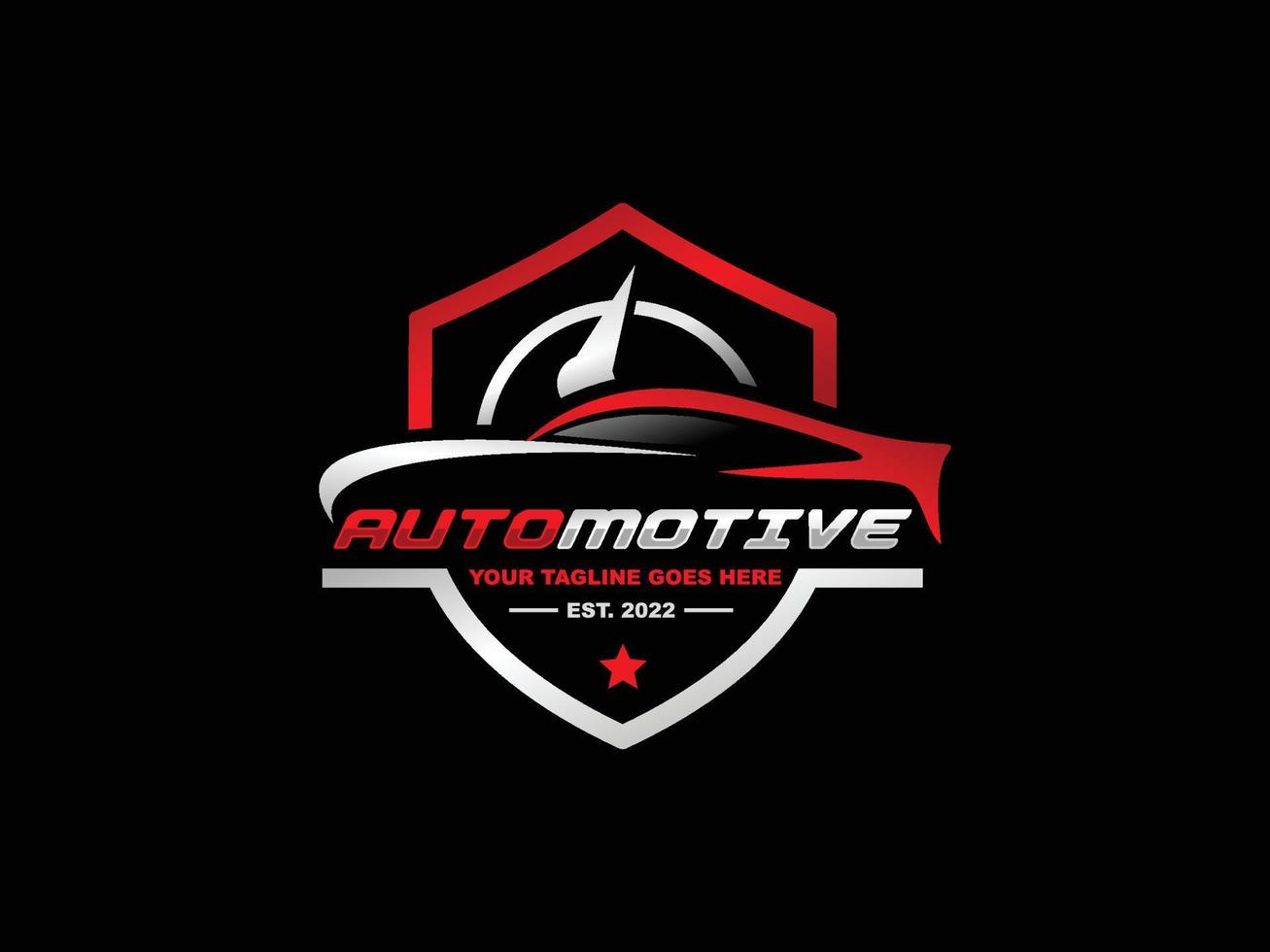 Ilustración de vector de diseño de logotipo automotriz. vector de logotipo de coche