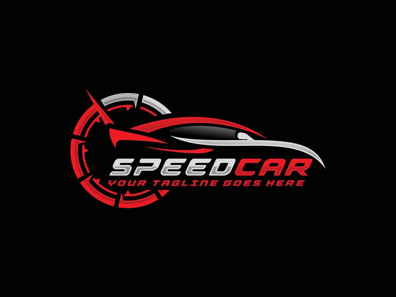 Speed car logo vector. Automotive logo vector