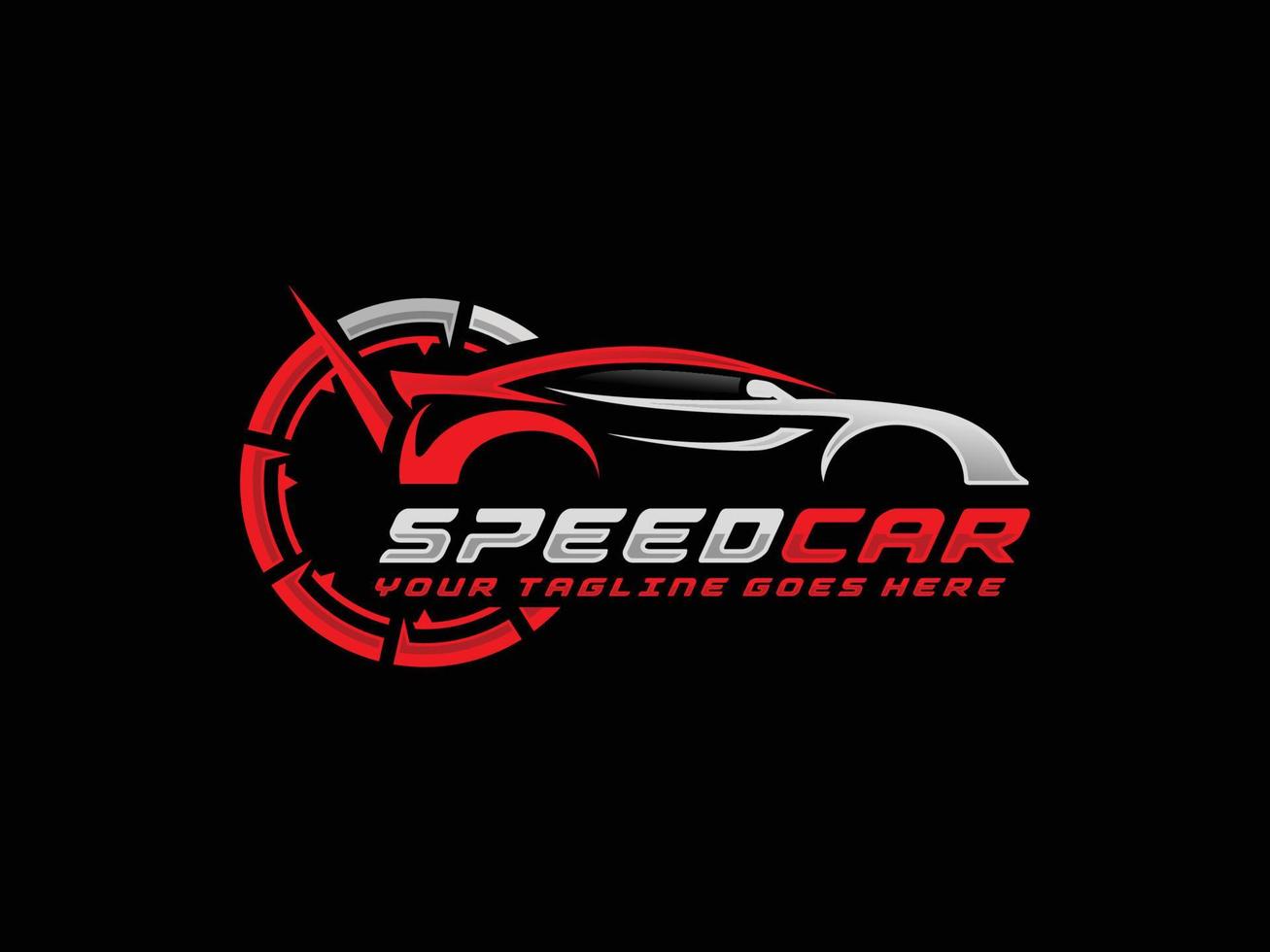 Speed car logo vector. Automotive logo vector