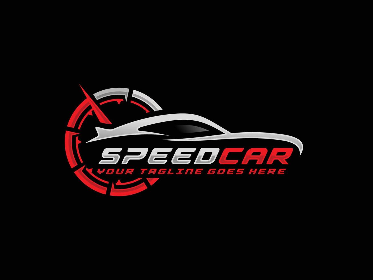 Speed car logo vector. Automotive logo vector