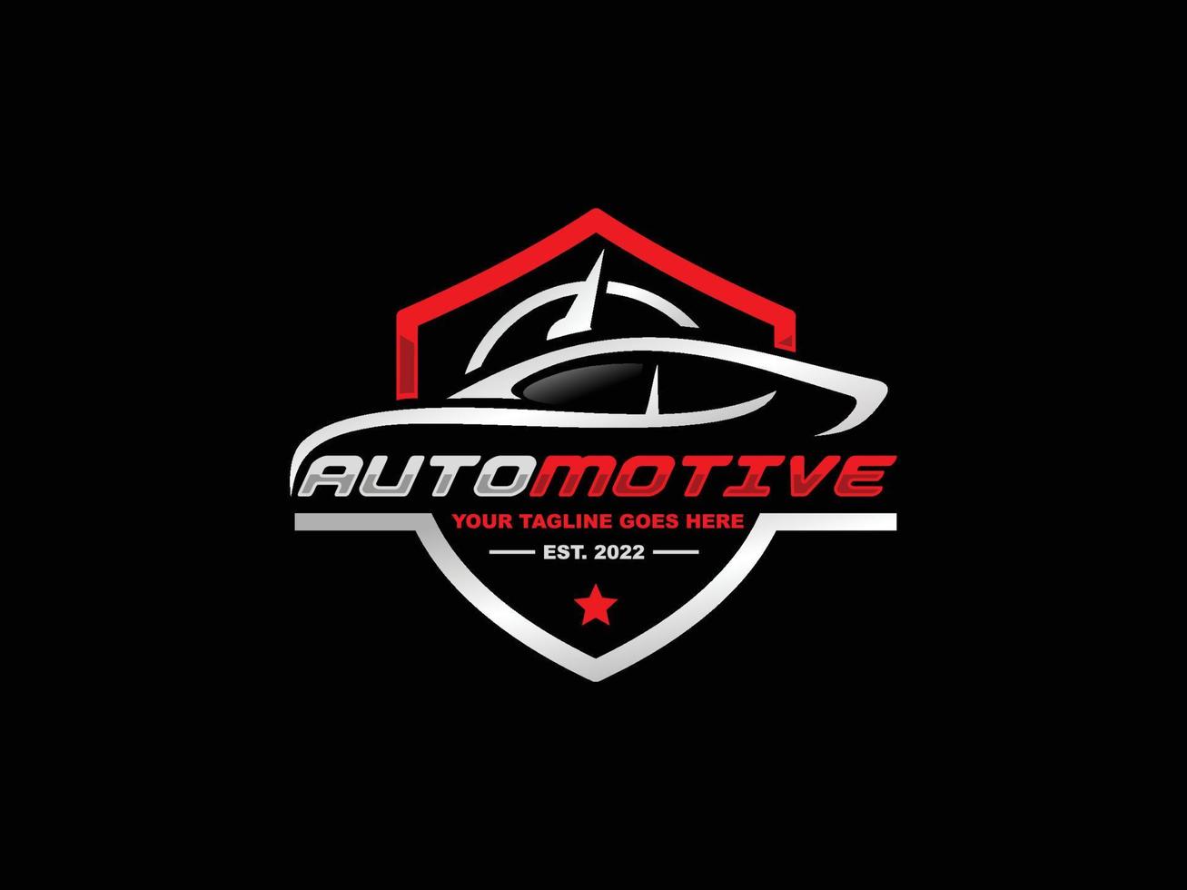 Ilustración de vector de diseño de logotipo automotriz. vector de logotipo de coche