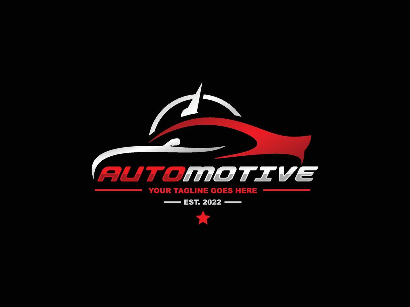 Ilustración de vector de diseño de logotipo automotriz. vector de logotipo de coche
