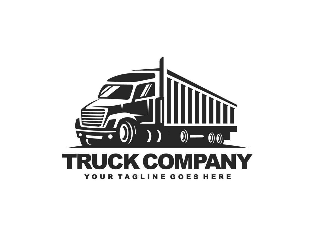 Truck logo design vector. Truck delivery logo vector