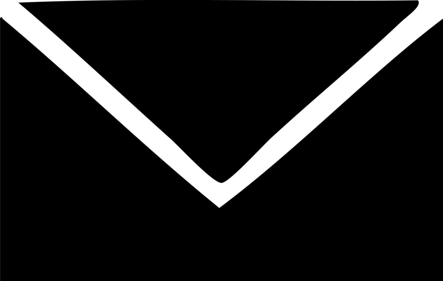flat symbol paper envelope vector