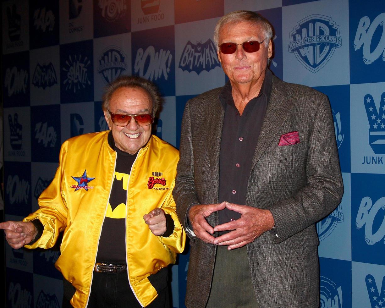 LOS ANGELES, MAR 21 -  George Barris, Adam West arrive at the Batman Product Line Launch at the Meltdown Comics on March 21, 2013 in Los Angeles, CA photo