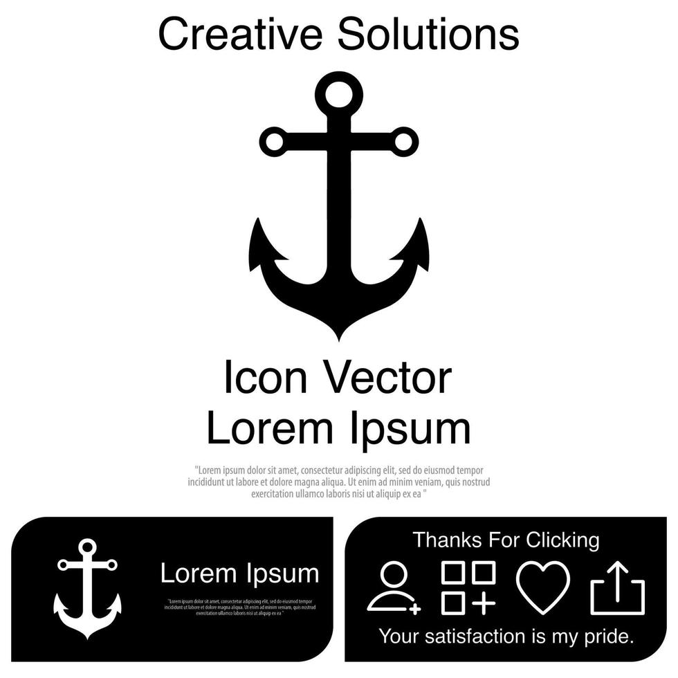 Anchor Icon EPS 10 vector