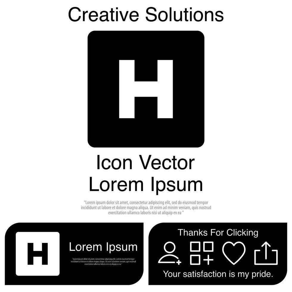 Helipad Icon EPS 10 vector