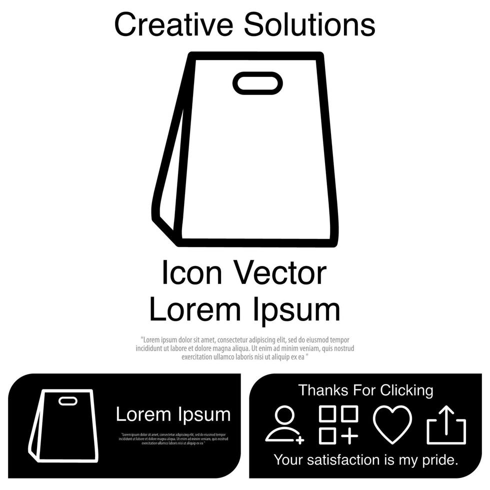 bolsa, icono, vector, eps, 10 vector