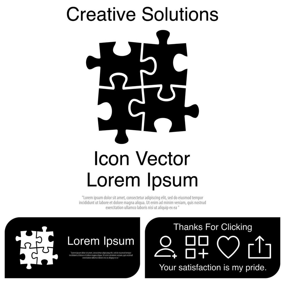 Puzzle Icon EPS 10 vector