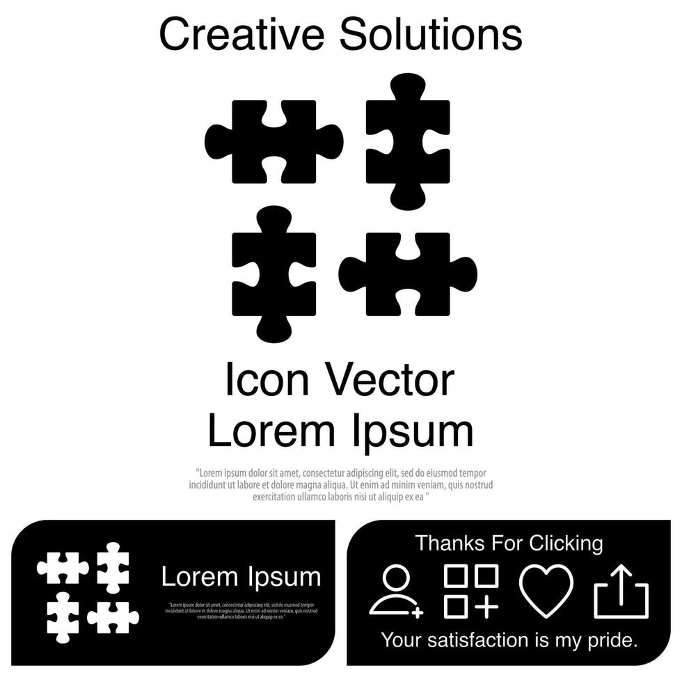 Puzzle Icon EPS 10 vector