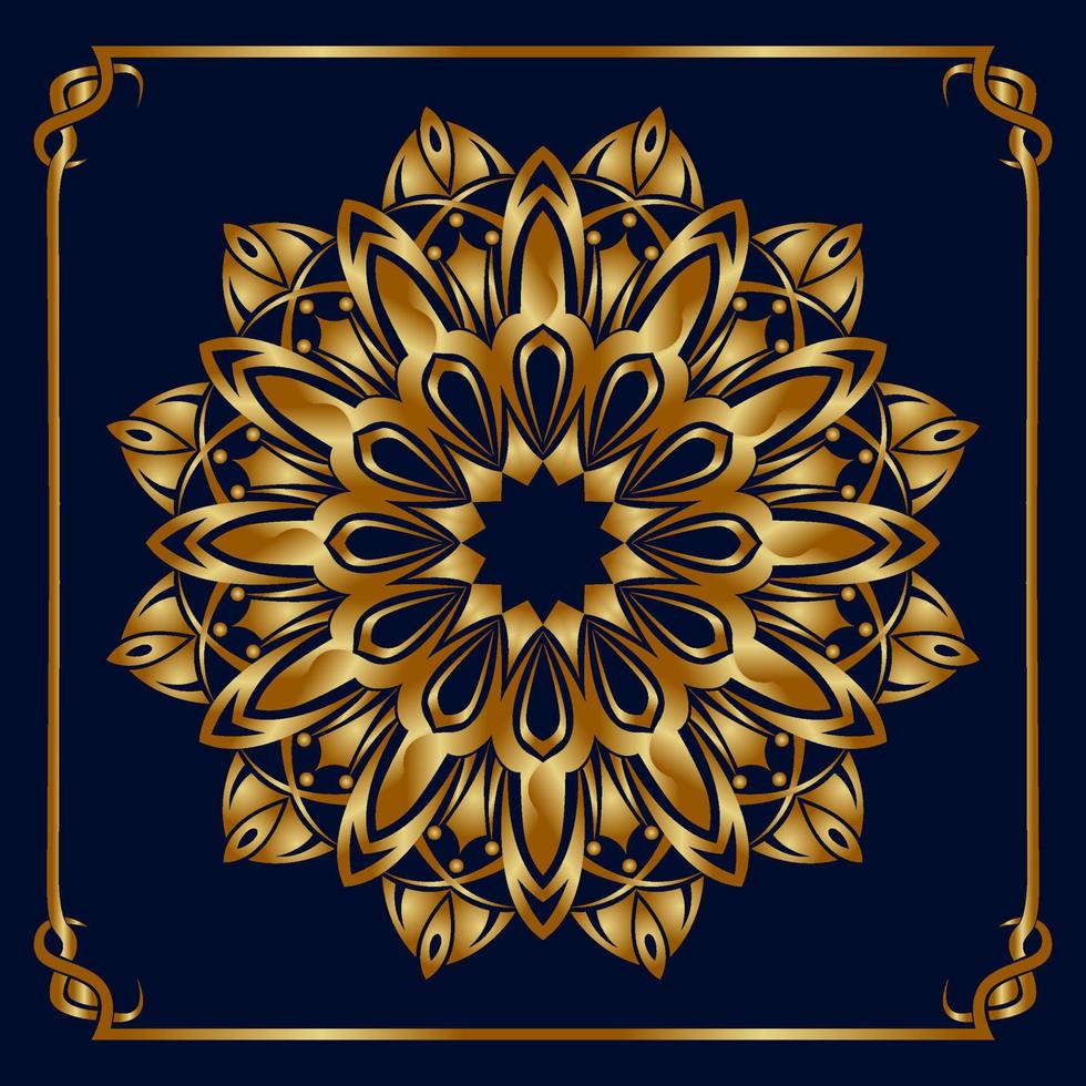 mandala vector golden round decoration