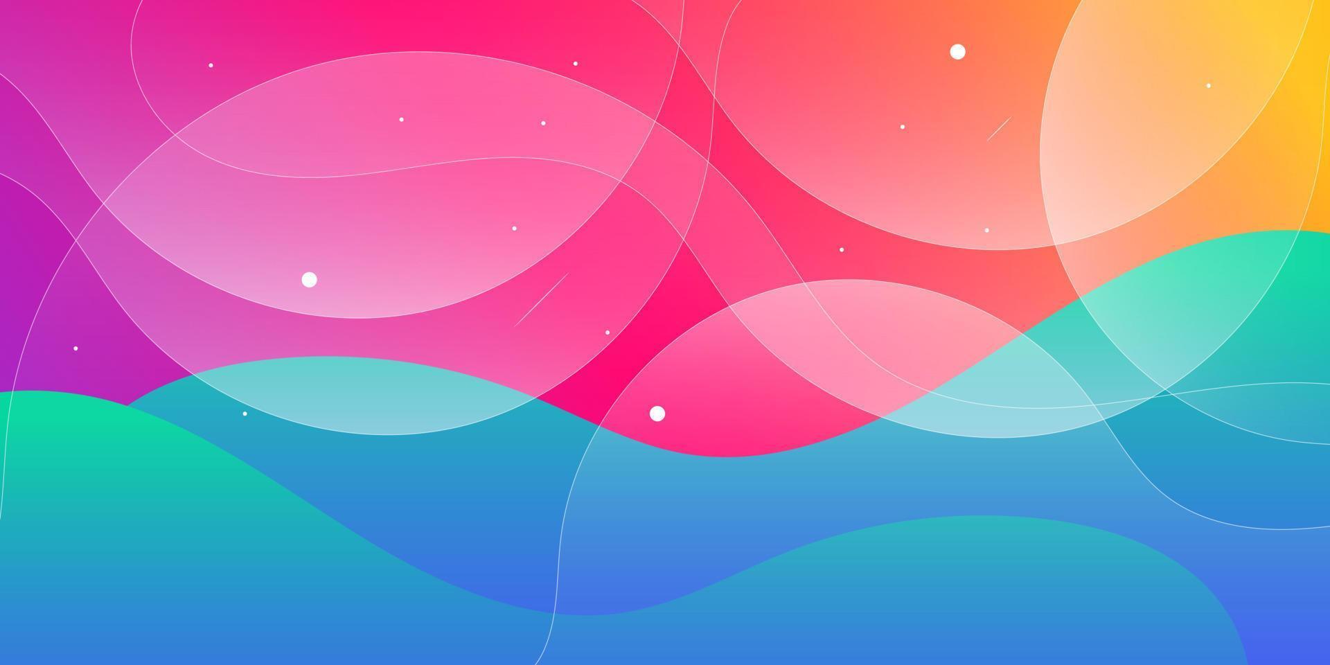 fondo colorido con estilo fluido vector