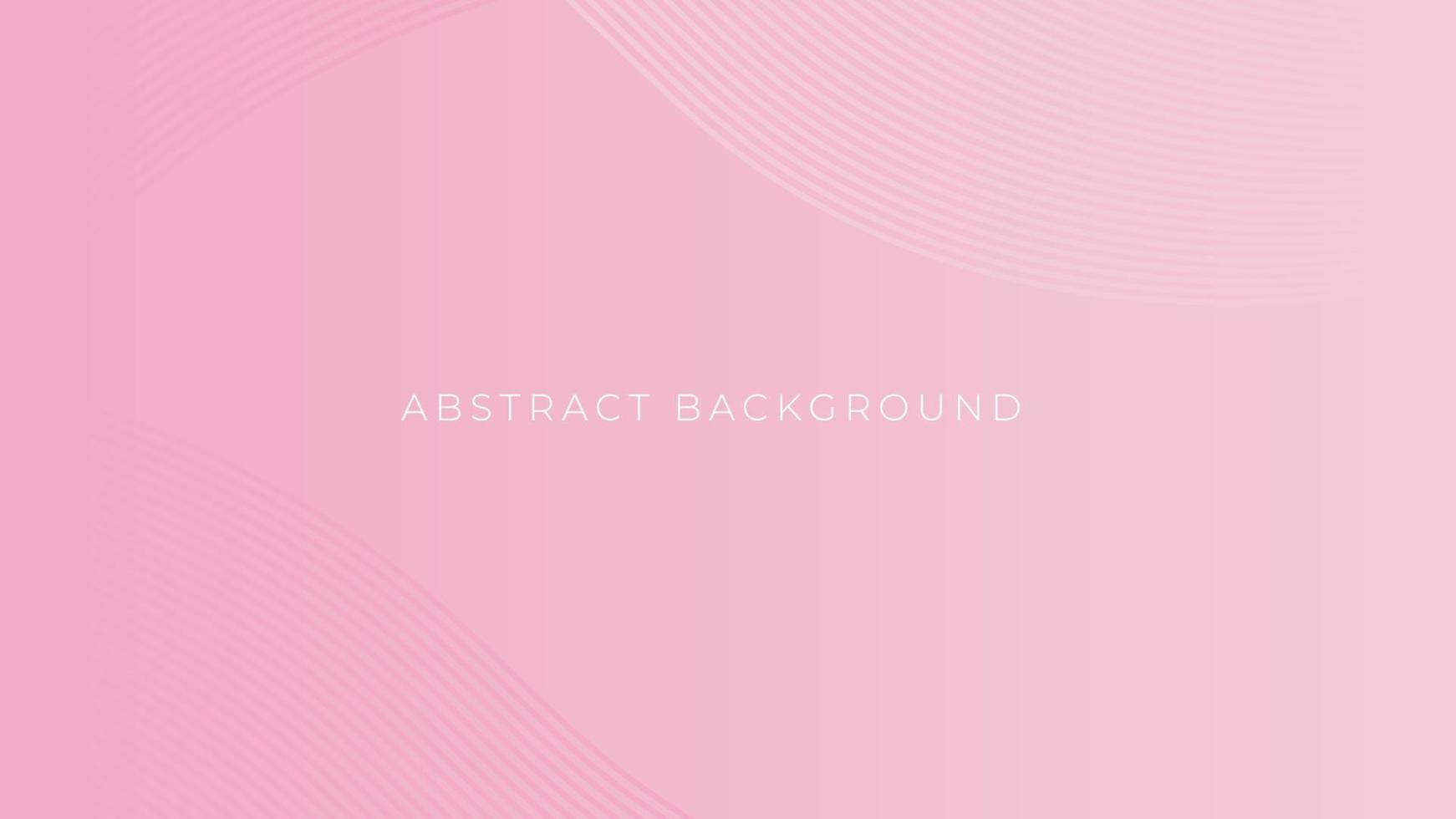 Soft gradient waves simple background. Abstract pink background with curve lines vector