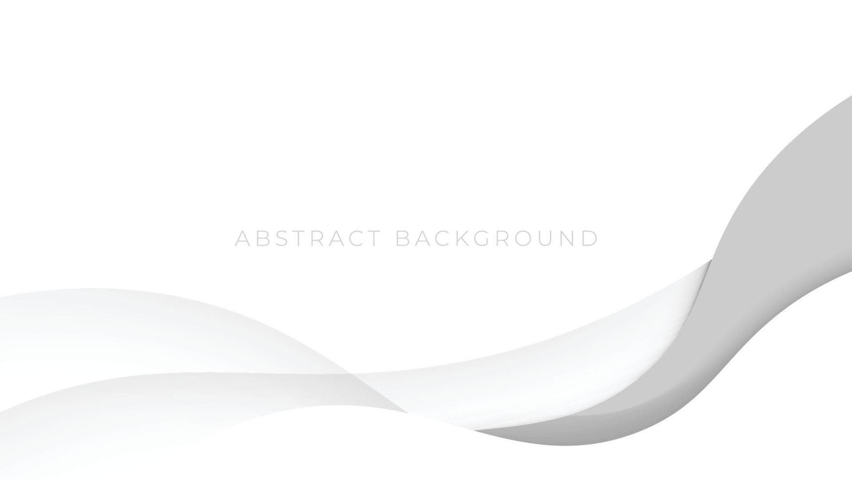 abstracto hermoso fondo gris blanco, curva suave y suave. ilustración vectorial vector