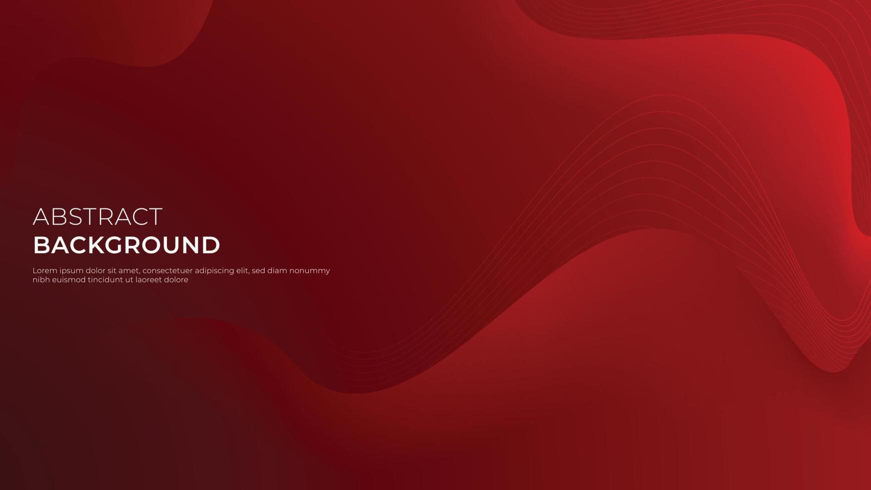 Abstract background of red wave, liquid shape. Smooth and soft fluid composition. Creative vector illustration