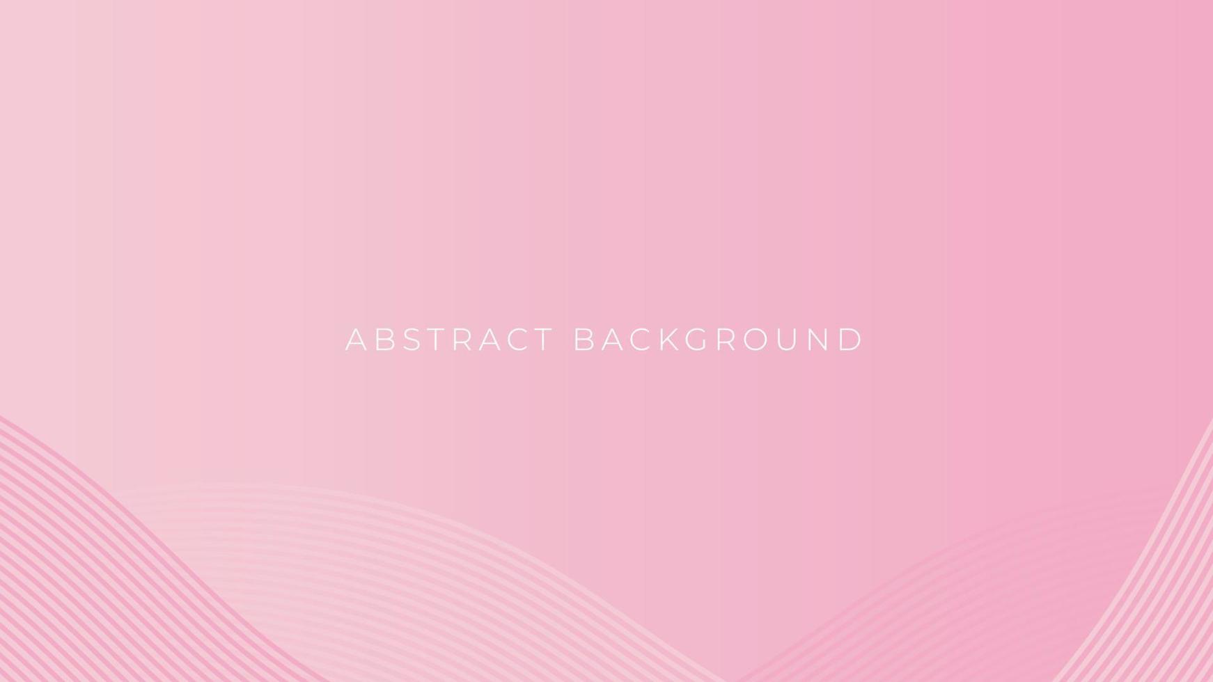 Soft gradient waves simple background. Abstract pink background with curve lines vector