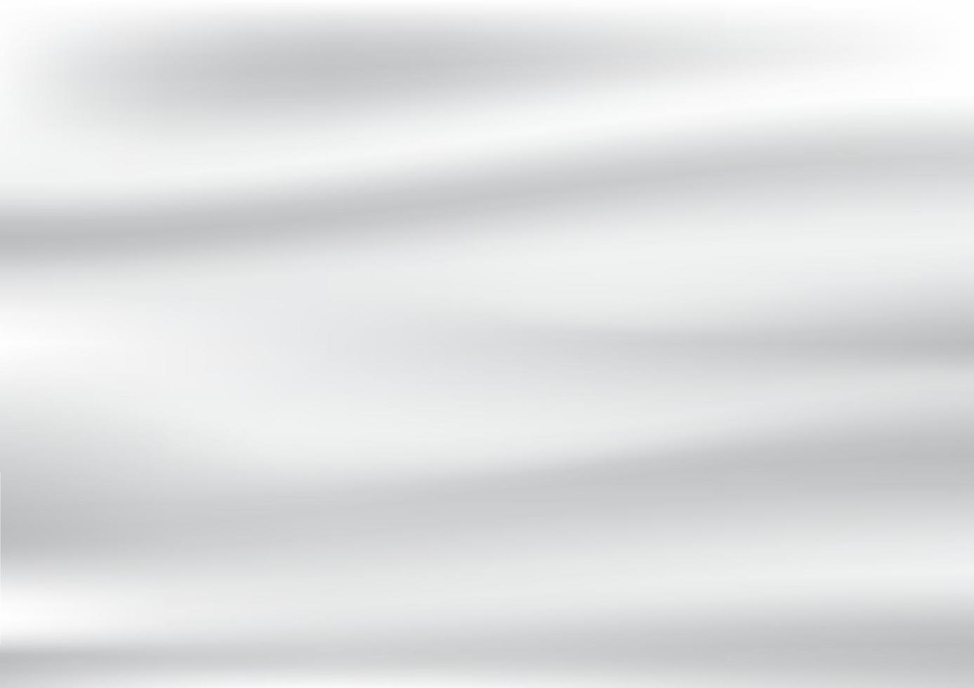 Abstract wrinkles of white satin and silk  fabrics background and texture in vector design.