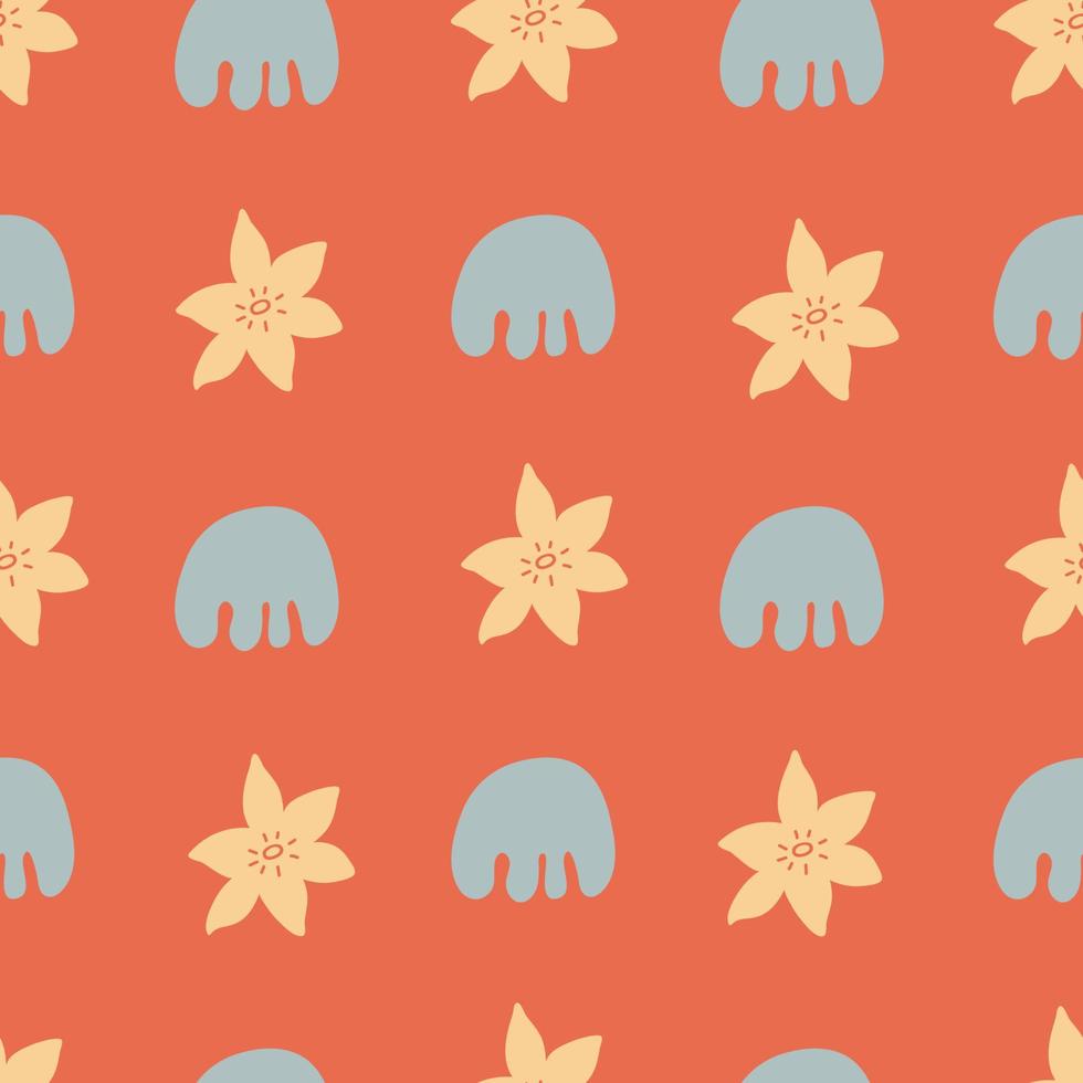 Colorful seamless pattern. Bright abstract shapes vector