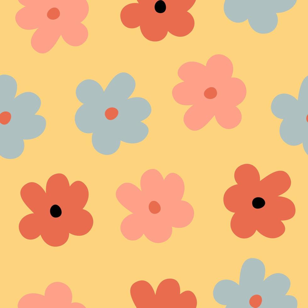 Floral seamless pattern. Colorful surface design vector