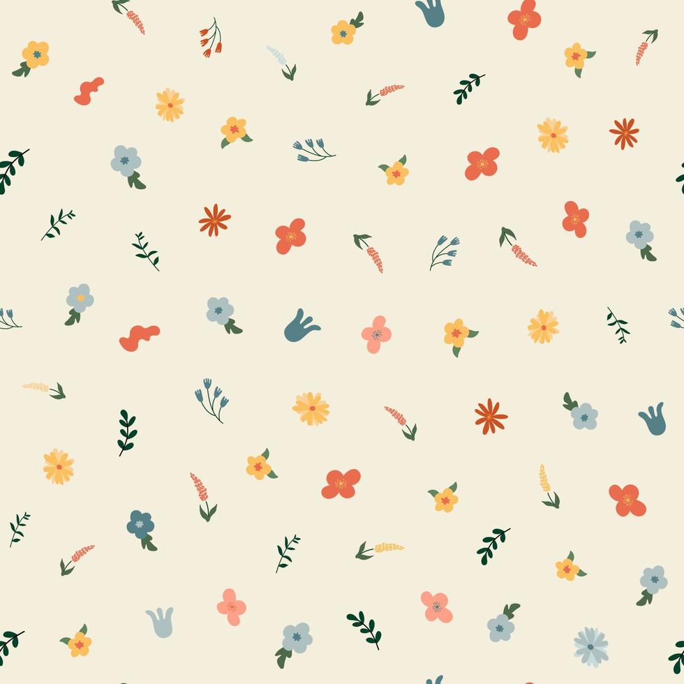 Abstract seamless pattern. Simple organic shapes vector