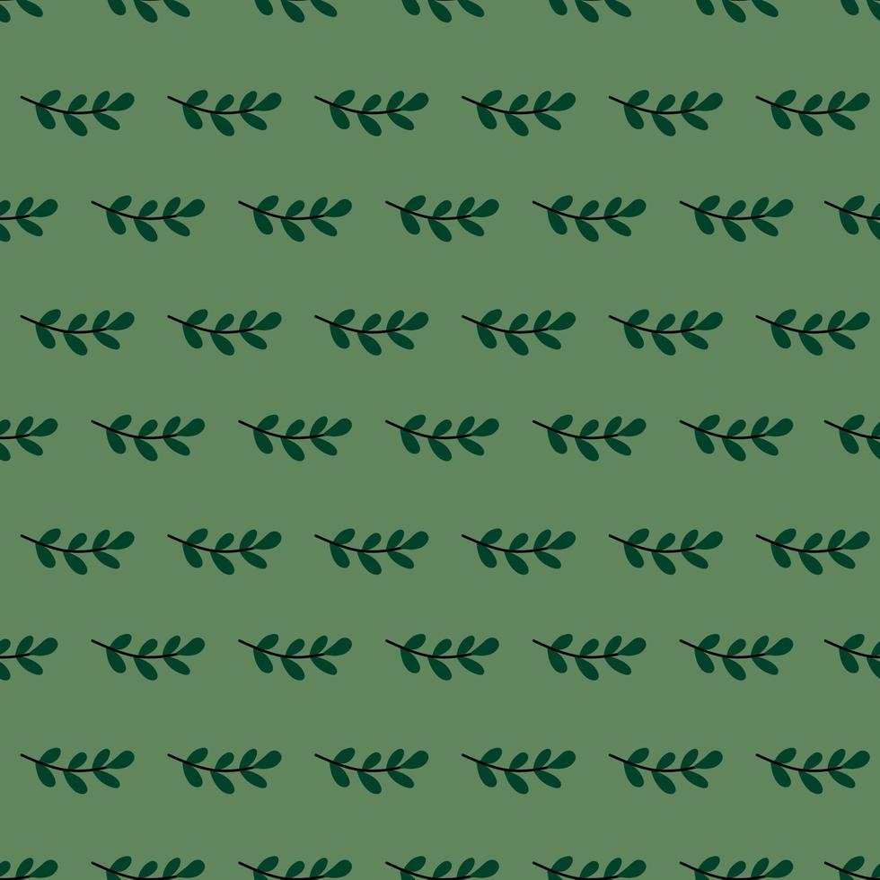 Cute botanical pattern. Seamless background in doodle style vector