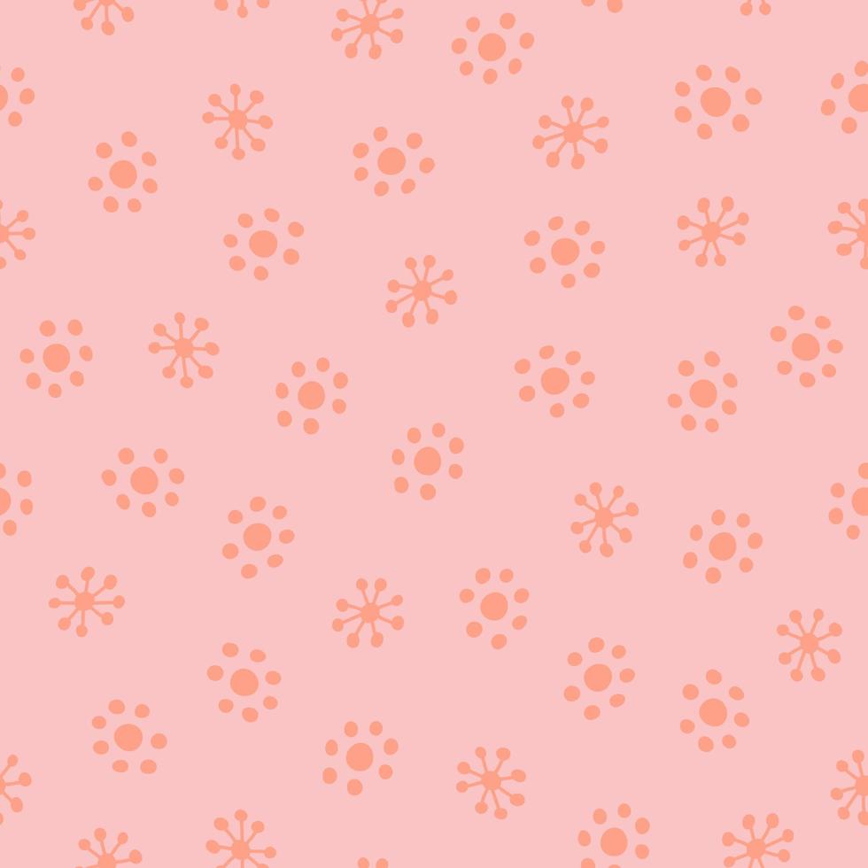 Seamless pattern with abstract shapes. Simple colored doodles vector
