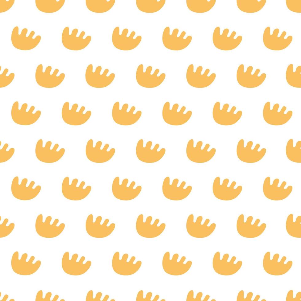 Seamless pattern with abstract shapes. Simple colored doodles vector