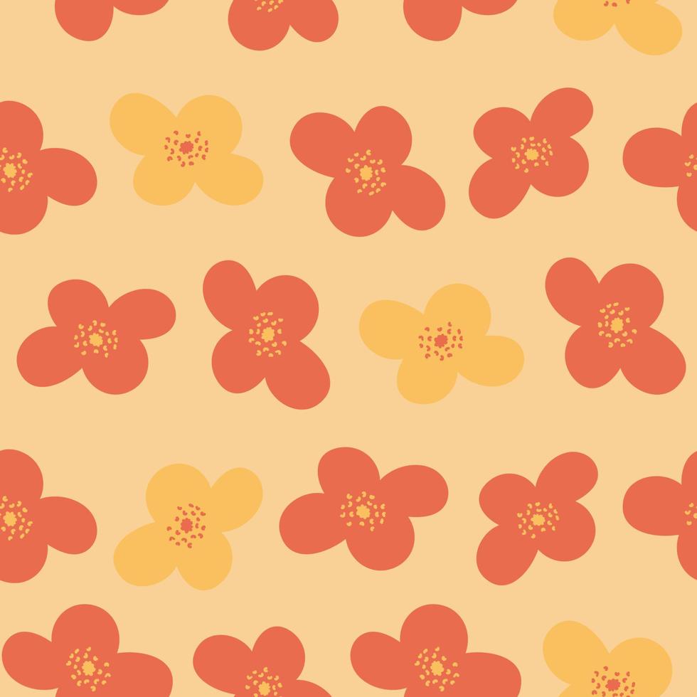 Floral seamless pattern. Colorful surface design vector