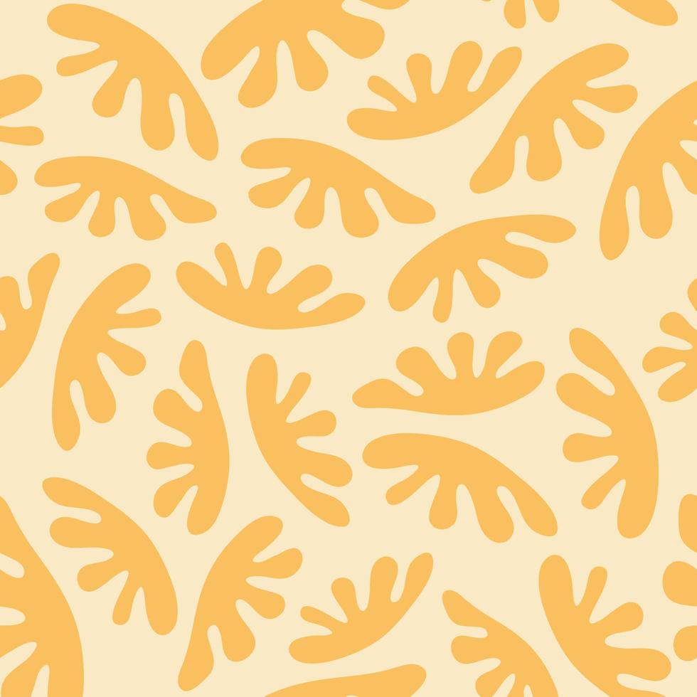 Abstract seamless pattern. Simple organic shapes vector