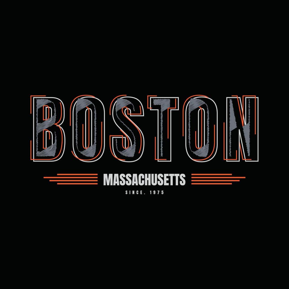 Boston tshirt and apparel design 8791821 Vector Art at Vecteezy