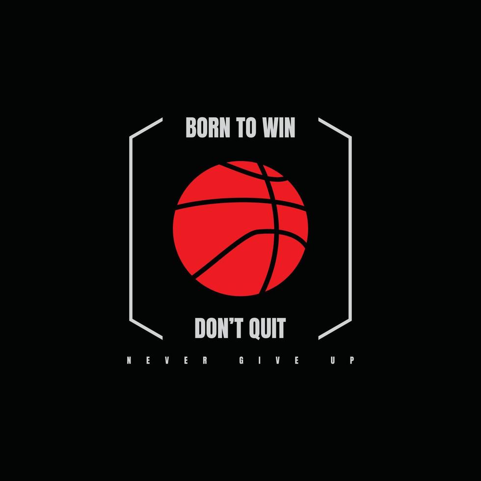 Basketball illustration typography. perfect for t shirt design vector